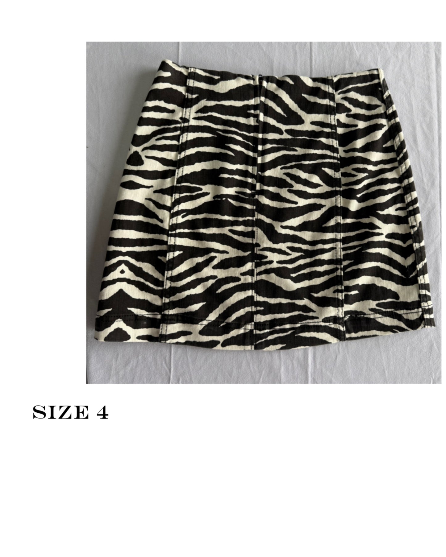 Zebra skirt