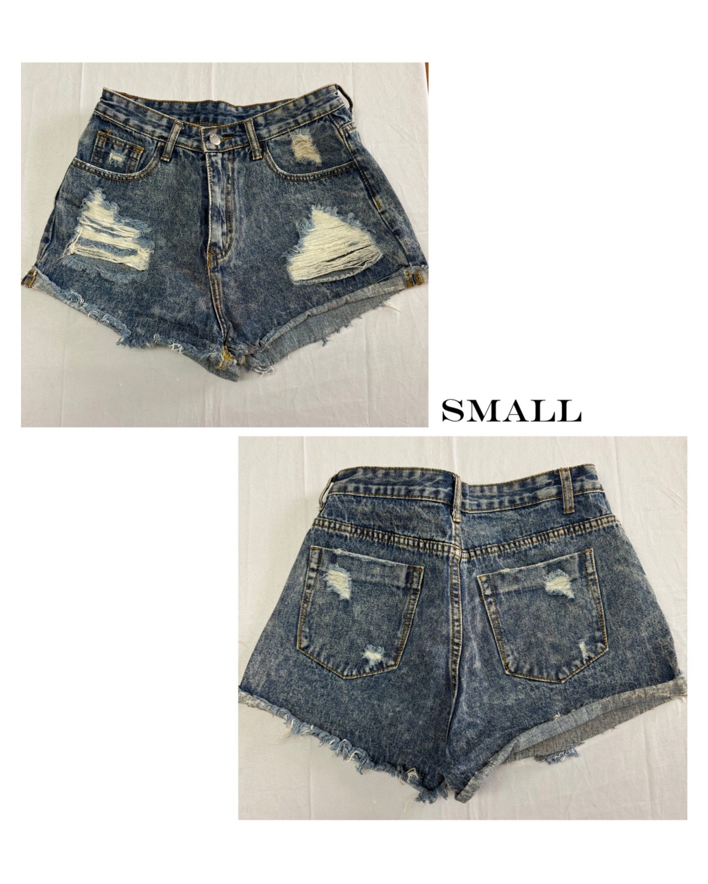 Denim shorts