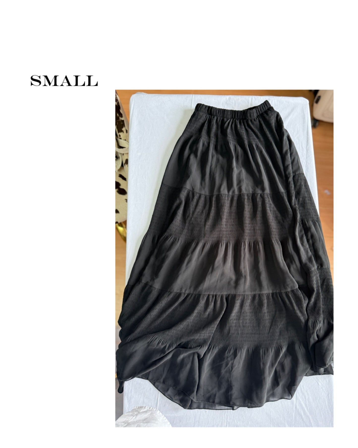 Black maxi skirt