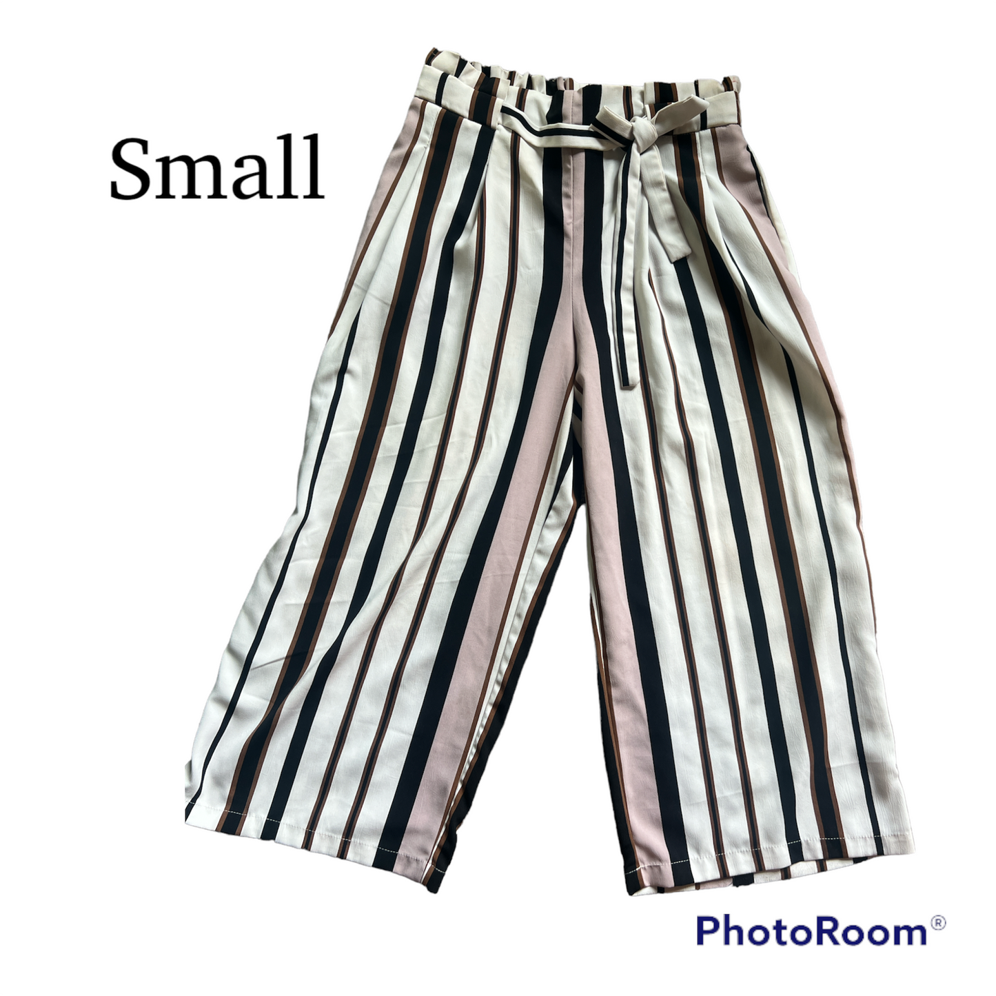 Striped palazzo pants