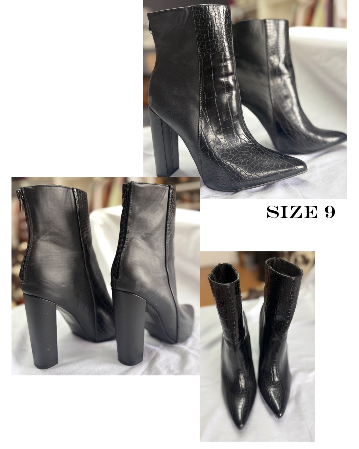 Black booties