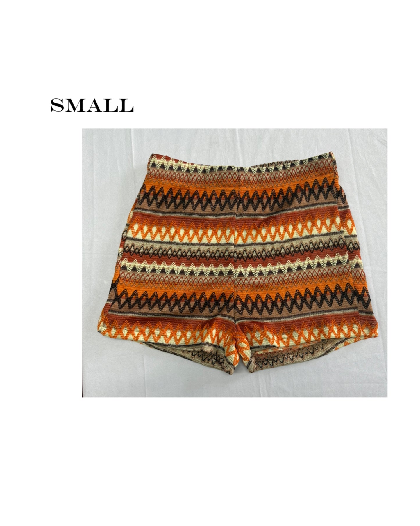 Brown and orange shorts