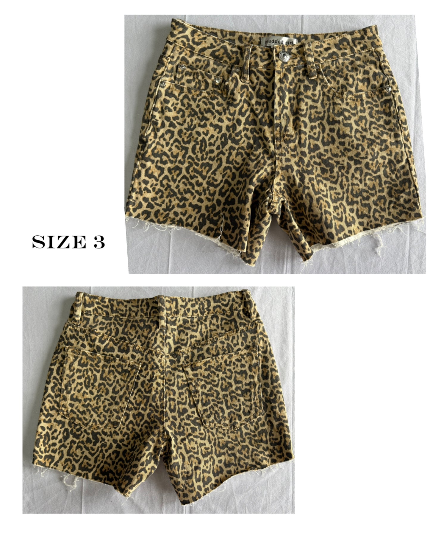 Leopard print shorts