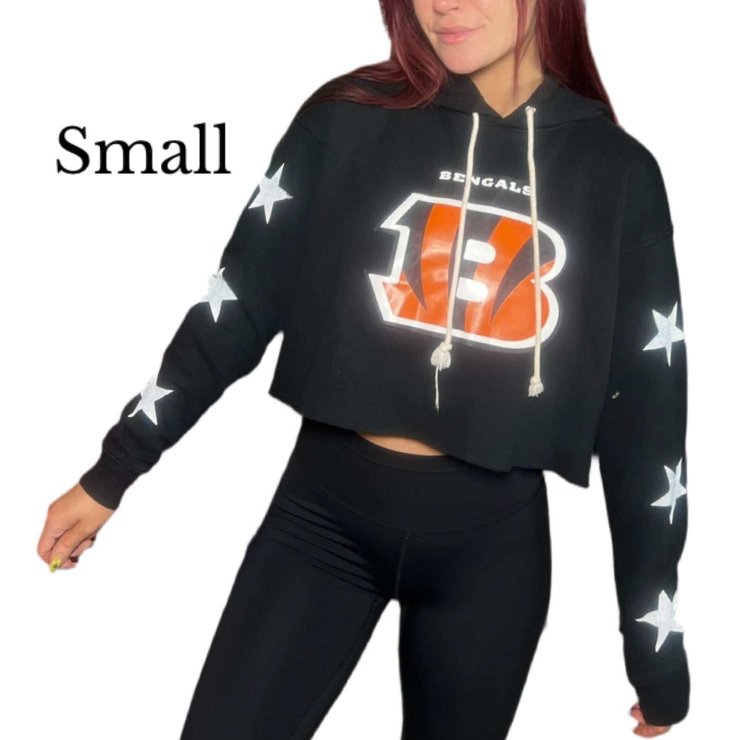 Bengals star sleeve hoodie