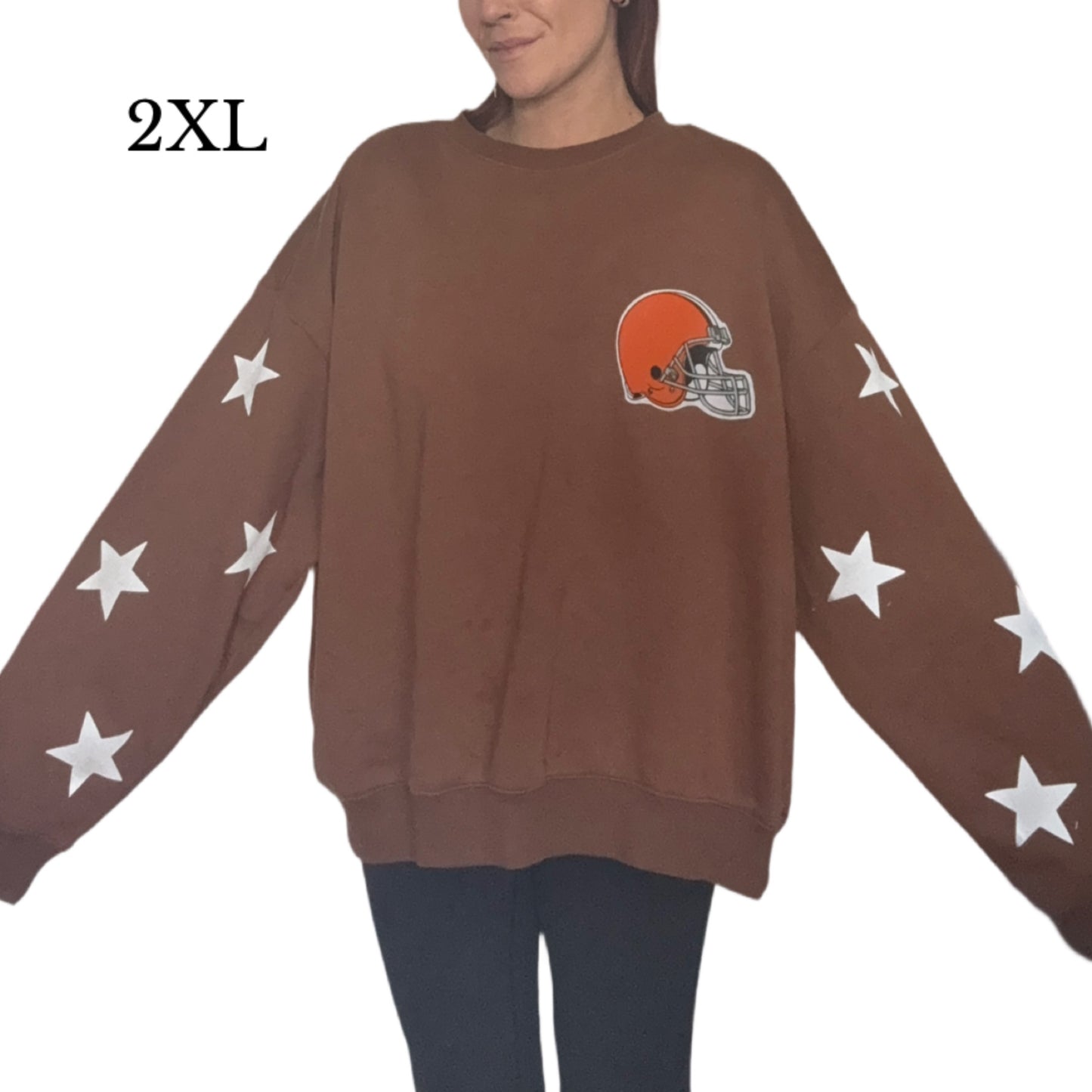 Browns star sleeve sweater