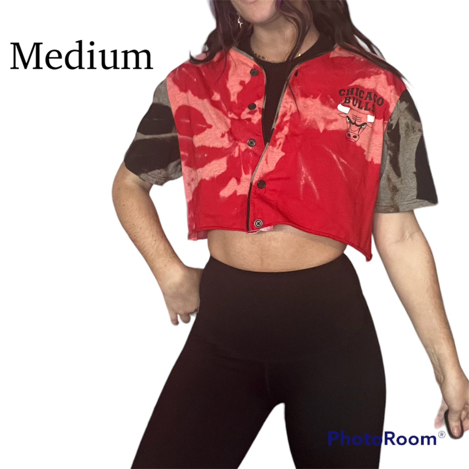 Cropped bulls jersey sales