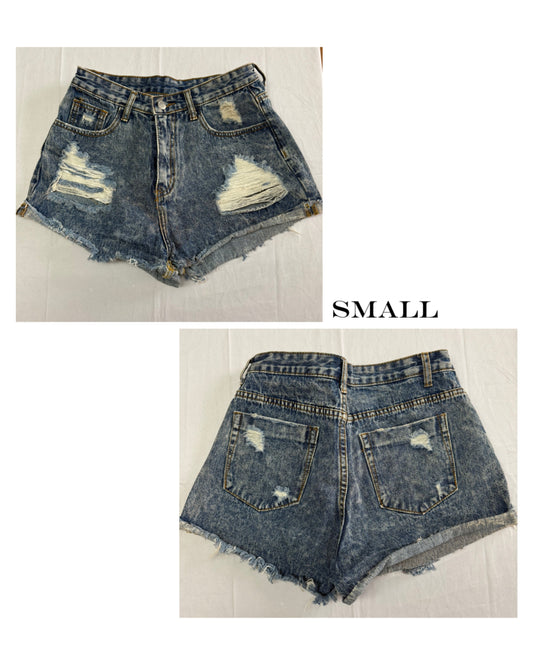 Denim shorts