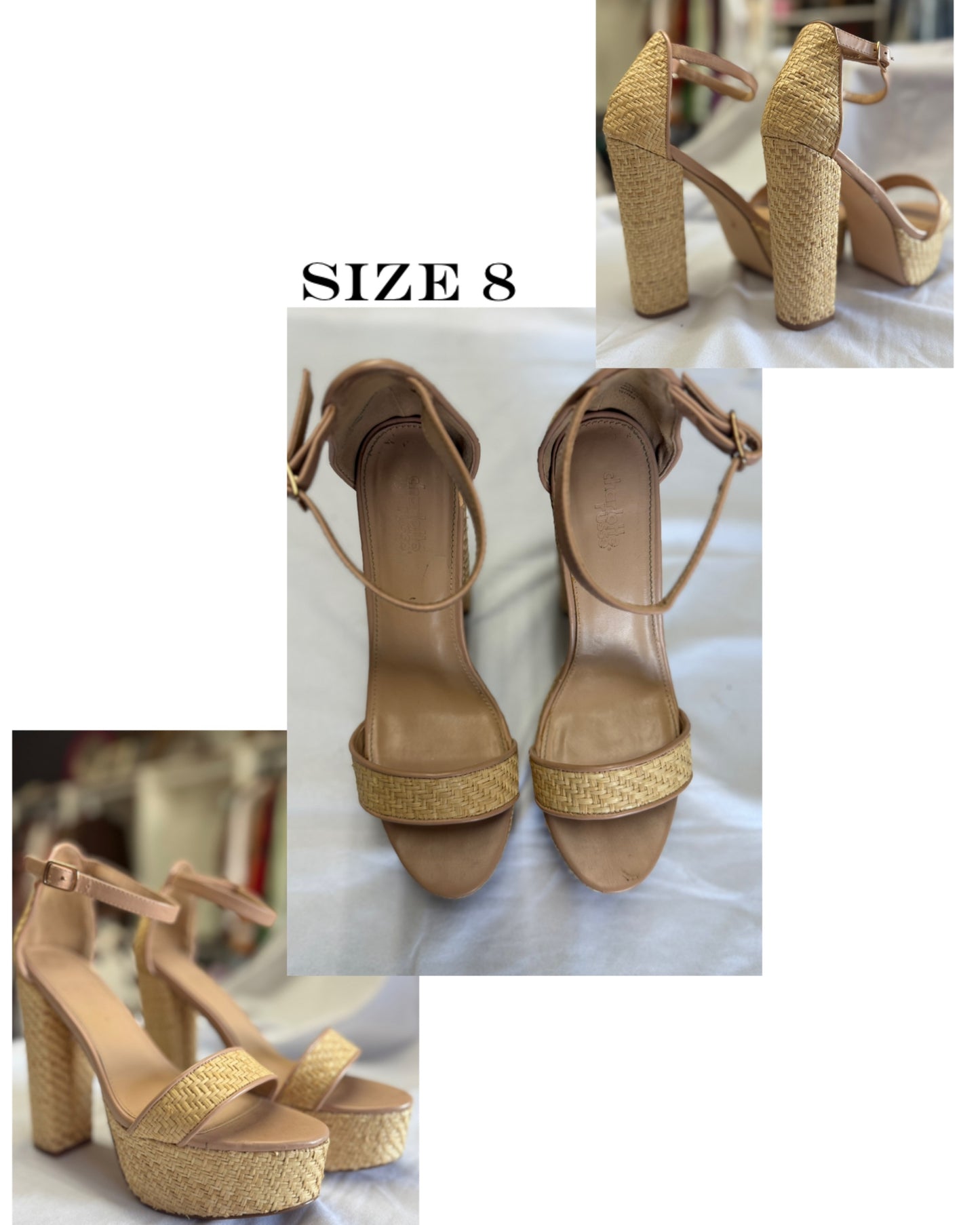 Straw heels