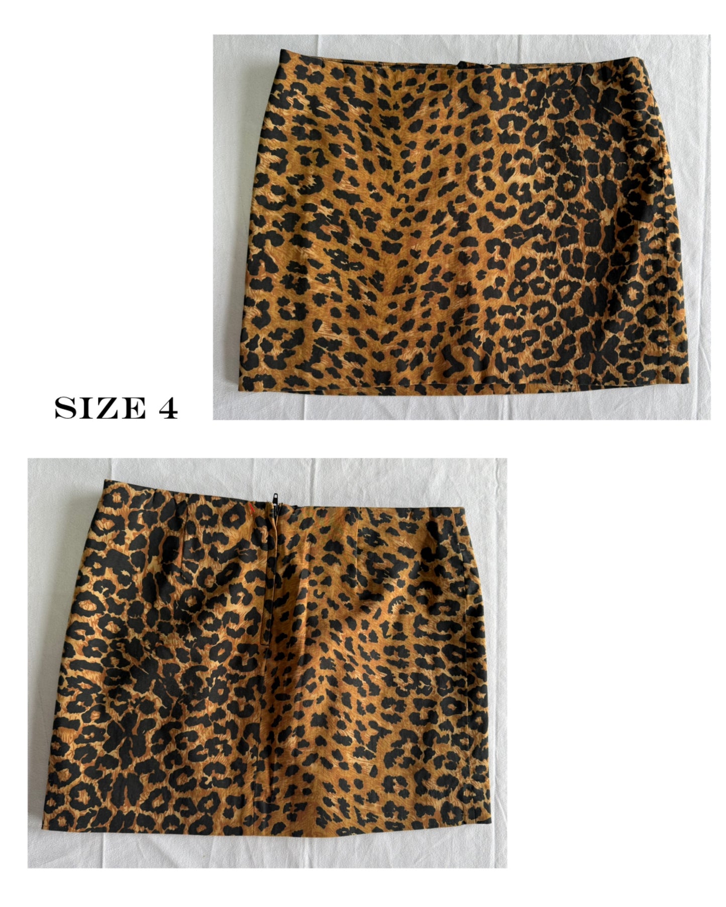 Leopard mini skirt