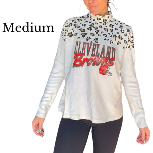 Leopard Browns top