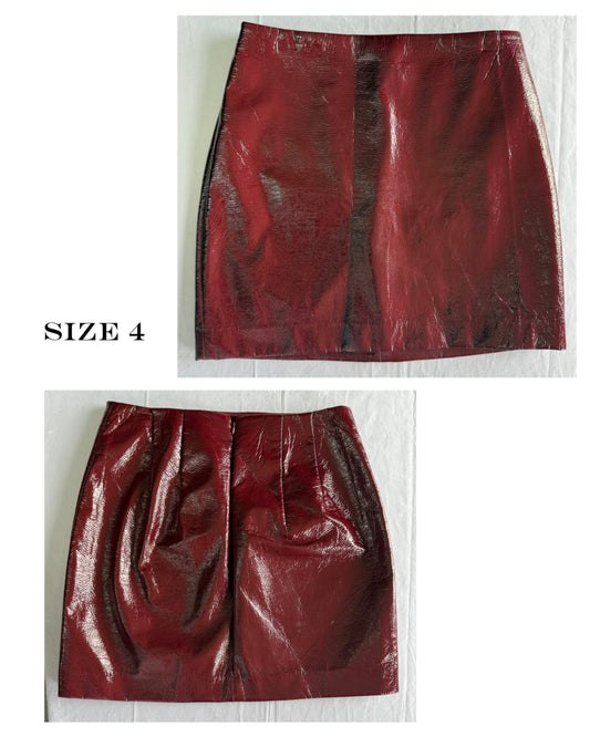 Burgundy skirt