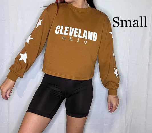 Cleveland star sleeve crewneck