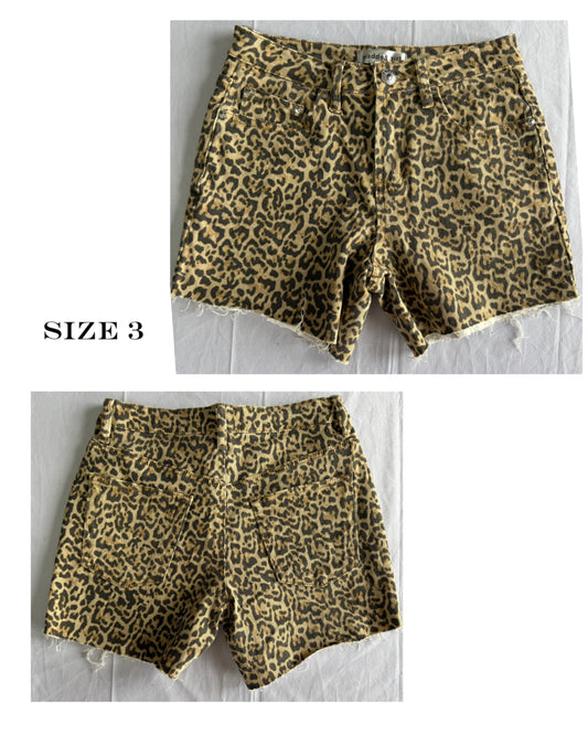 Leopard print shorts
