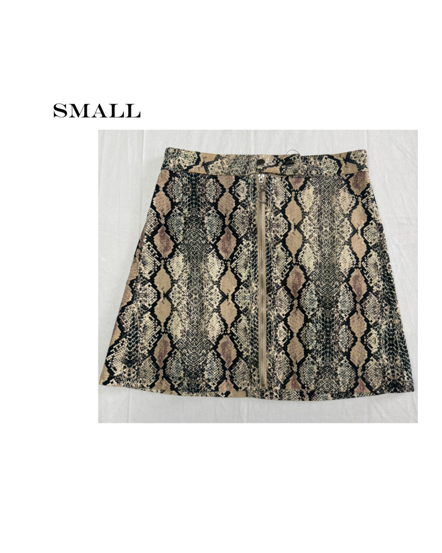 Snakeskin skirt
