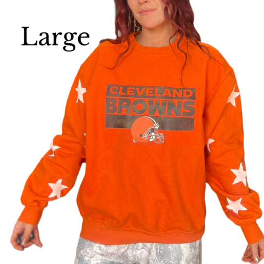 Browns star sleeve sweater