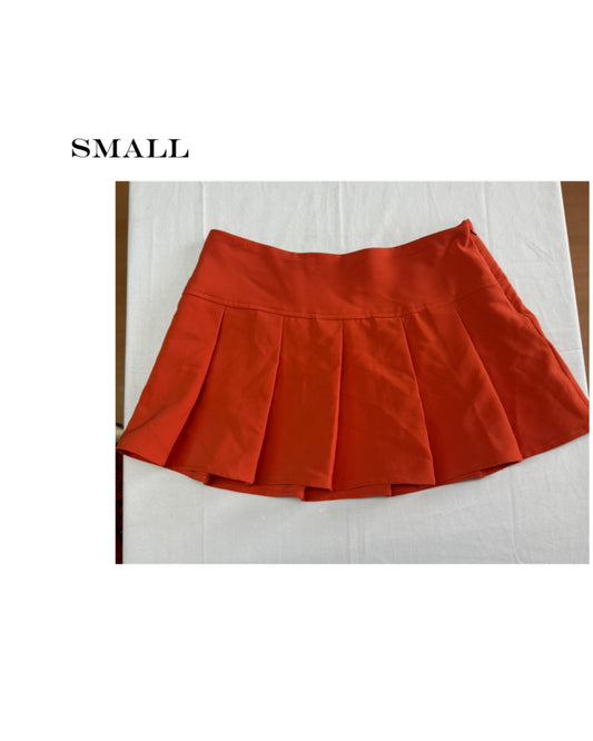 Orange cheerleader skirt