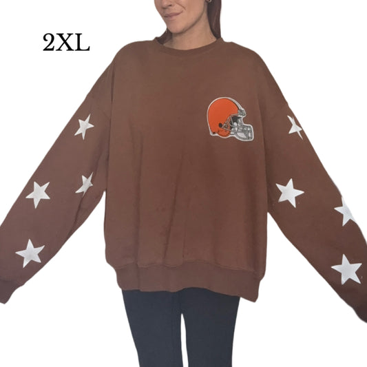 Browns star sleeve sweater