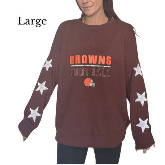 Browns star sleeve sweater