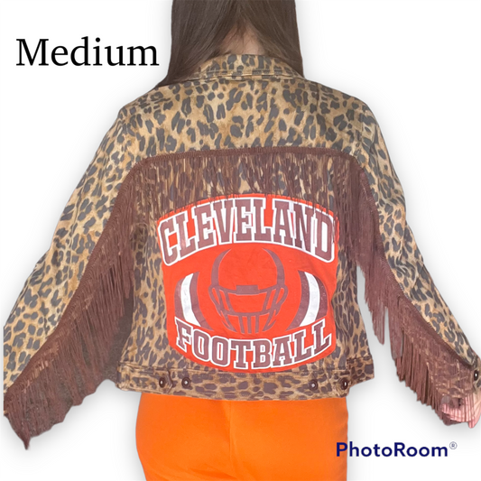Cleveland Browns fringe jacket