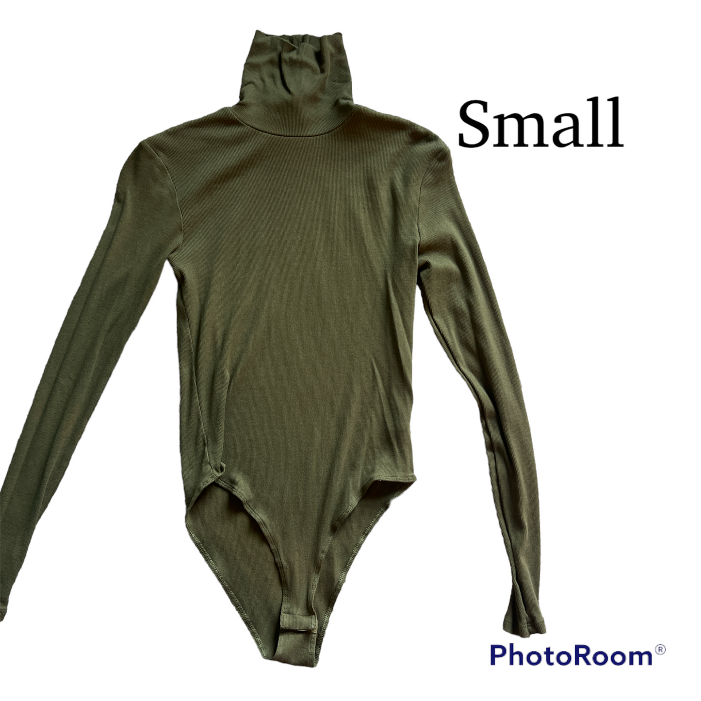 Green turtle neck body suit