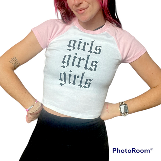 Girls Girls Girls crop top