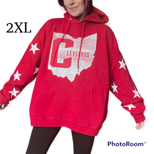 Cleveland star sleeve hoodie