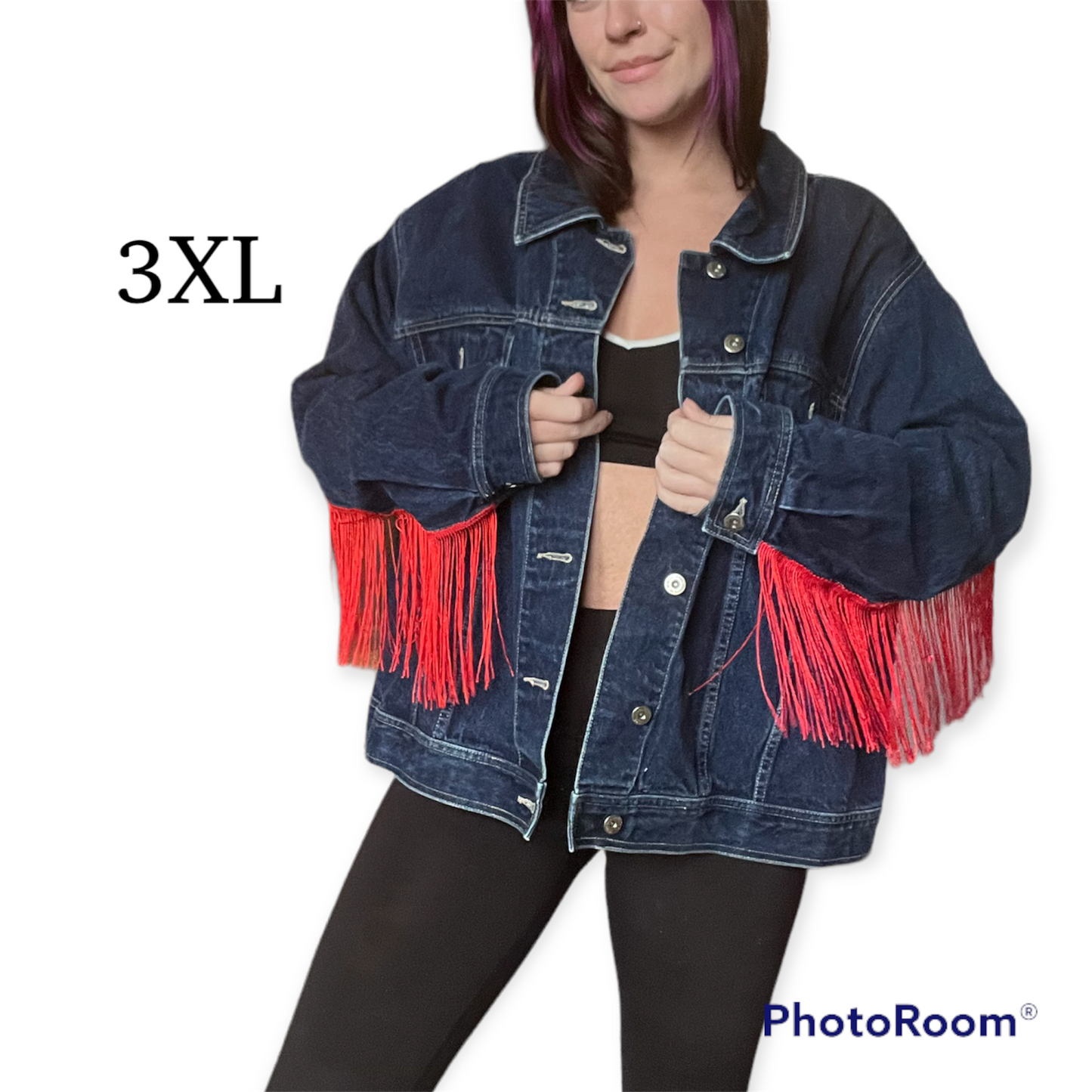 Cleveland Baseball fringe jacket