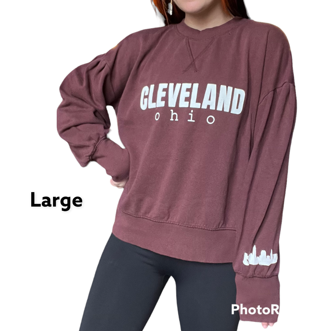 Cleveland skyline sweater
