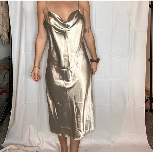 Silver BEBE dress